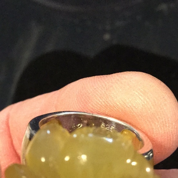 Vintage Bakelite 925 Ring, - Picture 3 of 7